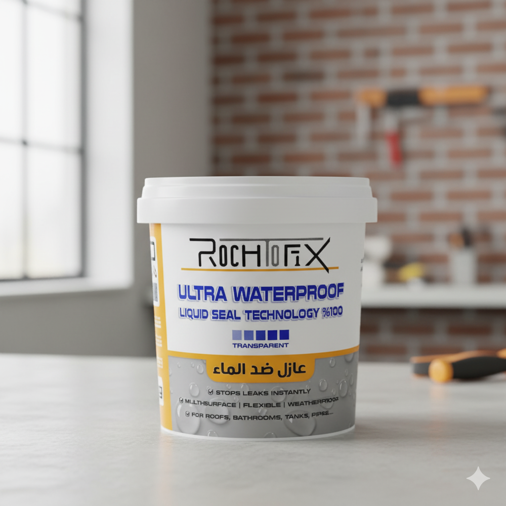 RochToFix Ultra Waterproof – عازل شفاف متعدد الأسطح 800 غ